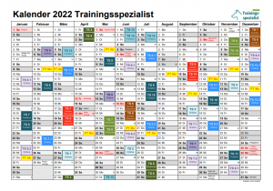Jahresplanung Seminare 2022