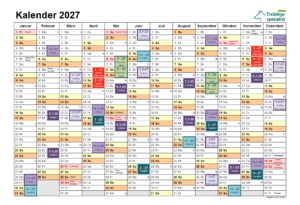 Trainingsspezialist Kalenderübersicht 2027